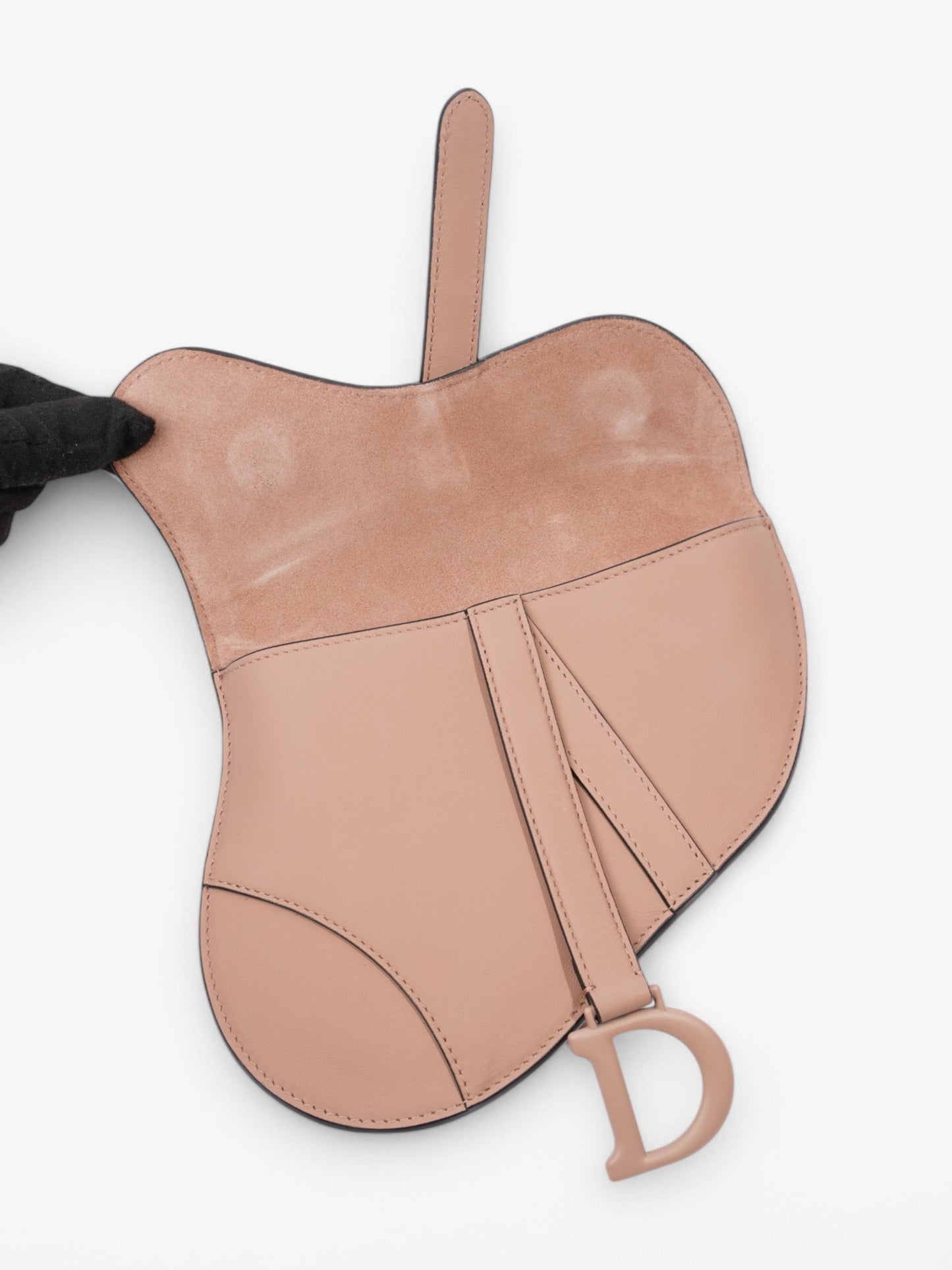 Christian Dior Saddle Belt Bag Rose Pink / Black Calfskin Leather