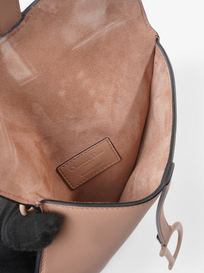 Christian Dior Saddle Belt Bag Rose Pink / Black Calfskin Leather