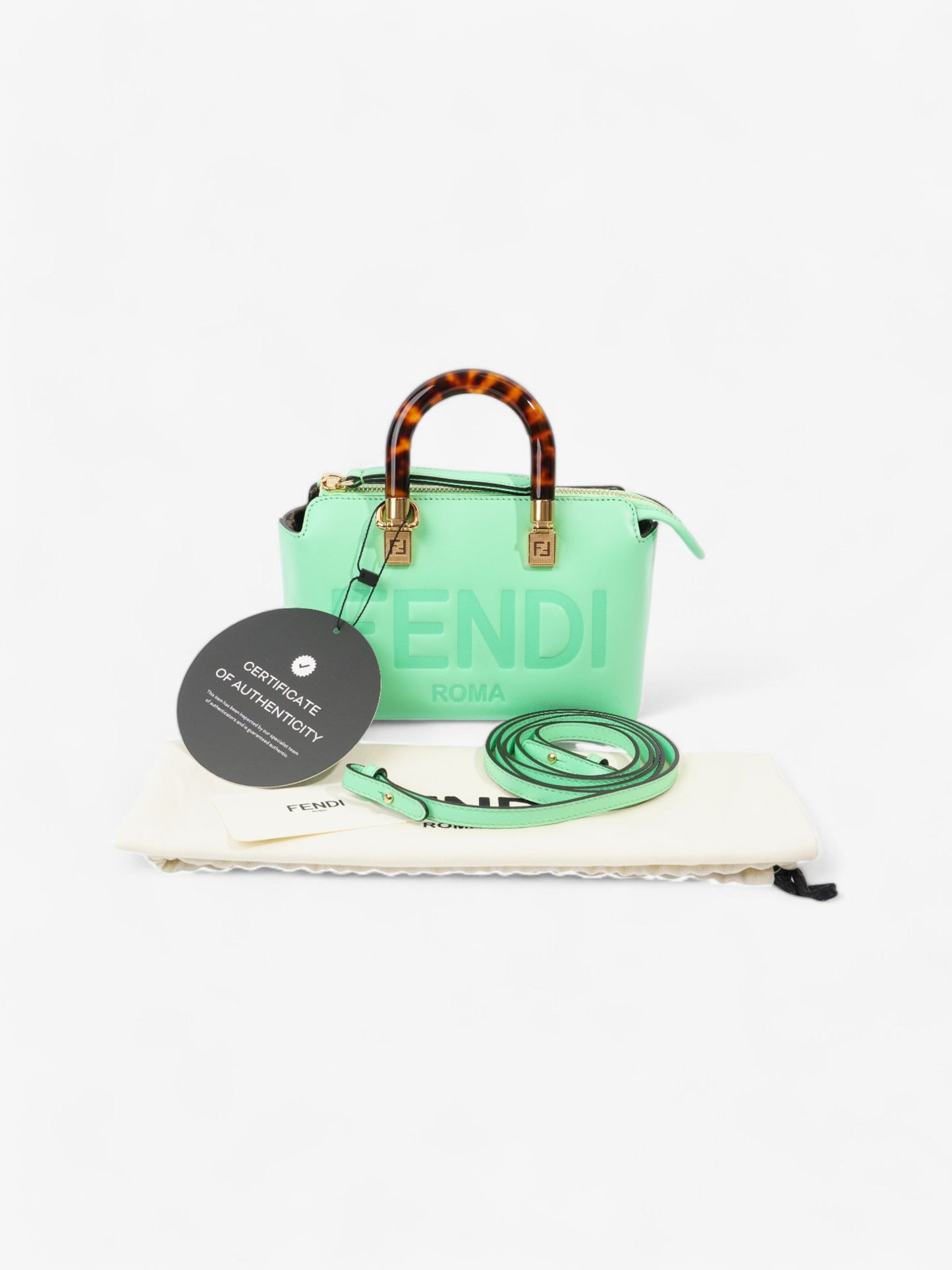 Fendi By The Way Edamame / Tortoise Leather Mini