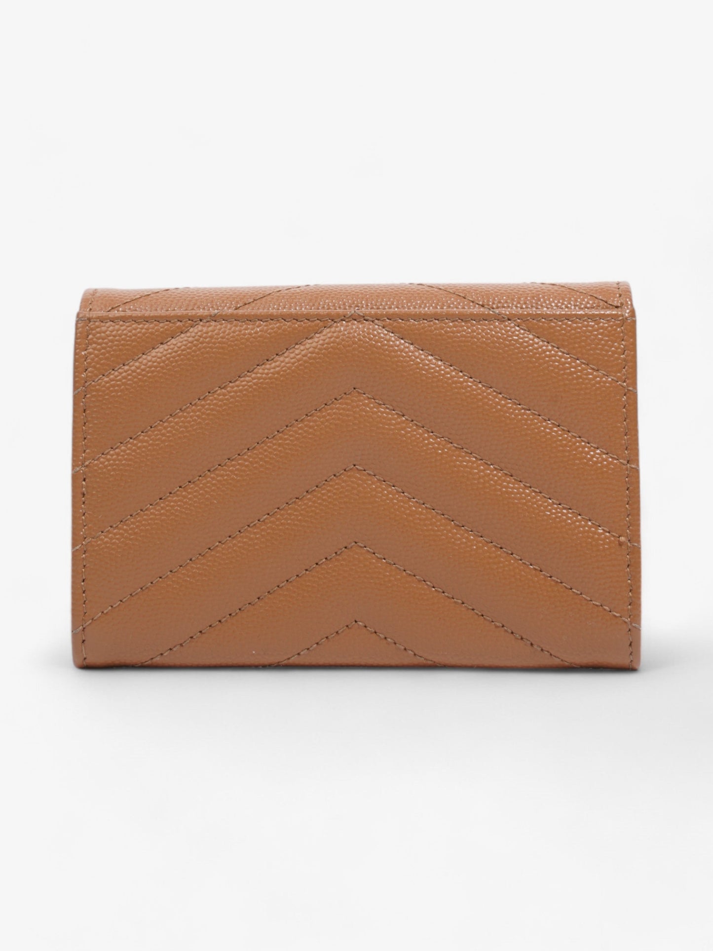 Saint Laurent Monogram Envelope Wallet Dune Grained Leather Small