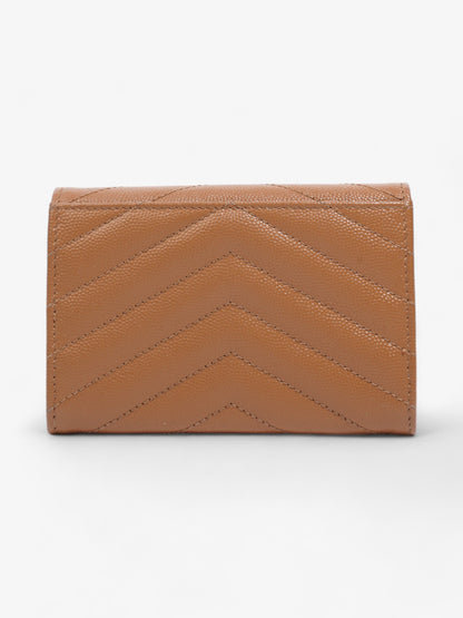 Saint Laurent Monogram Envelope Wallet Dune Grained Leather Small