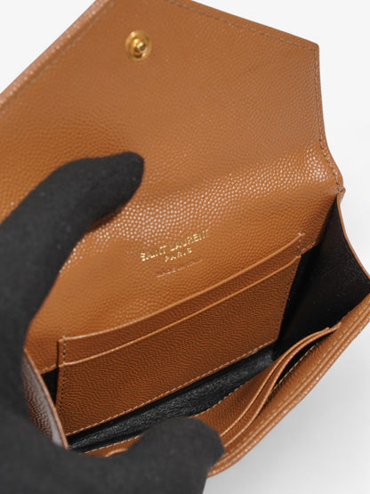 Saint Laurent Monogram Envelope Wallet Dune Grained Leather Small