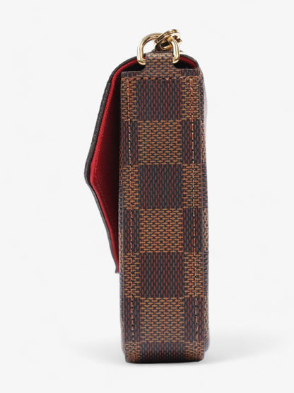 Louis Vuitton Felicie Pochette Damier Ebene Coated Canvas