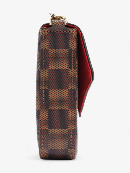 Louis Vuitton Felicie Pochette Damier Ebene Coated Canvas