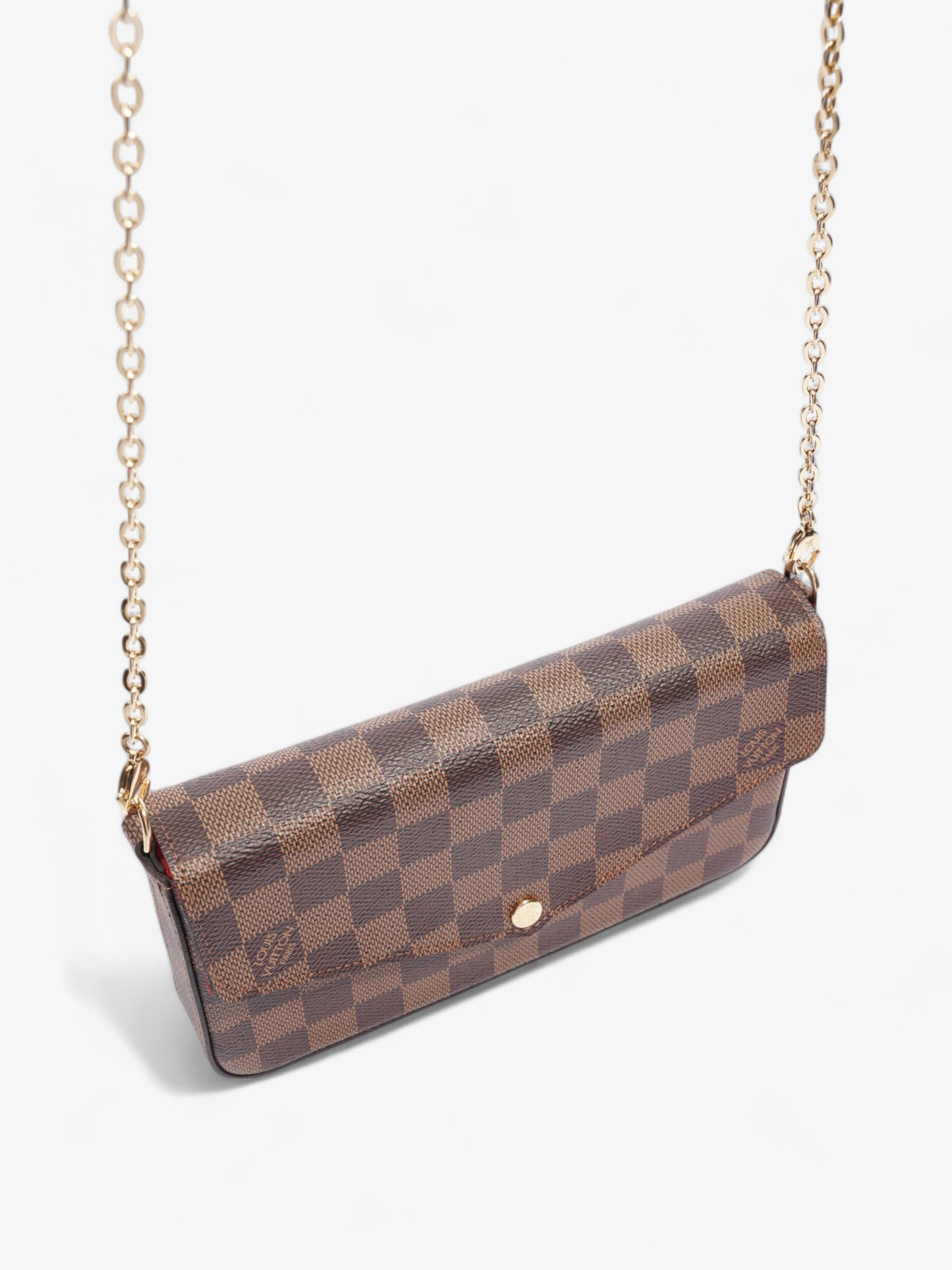 Louis Vuitton Felicie Pochette Damier Ebene Coated Canvas