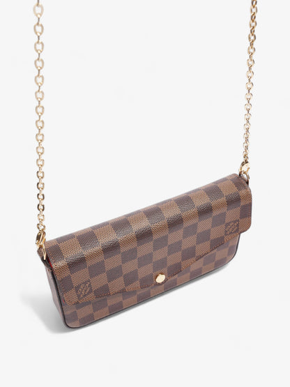 Louis Vuitton Felicie Pochette Damier Ebene Coated Canvas