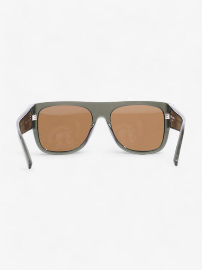 Saint Laurent SL M16 Sunglasses Olive Green Acetate 135mm