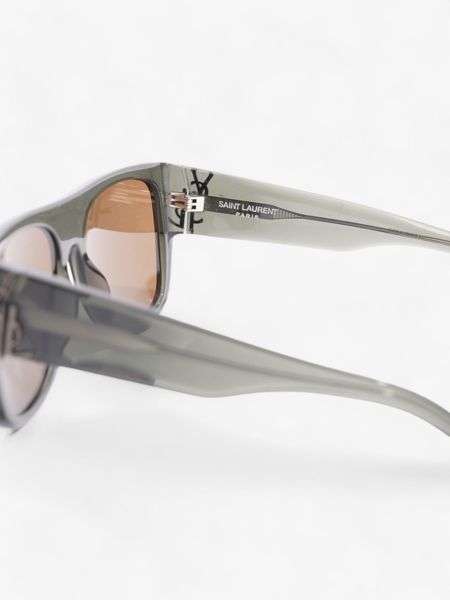 Saint Laurent SL M16 Sunglasses Olive Green Acetate 135mm
