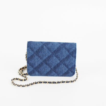 Chanel Mini Denim Belt Bag -Microchipped