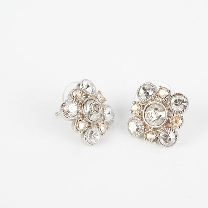 Chanel Rhinestone Logo Earrings Costume Jewellery