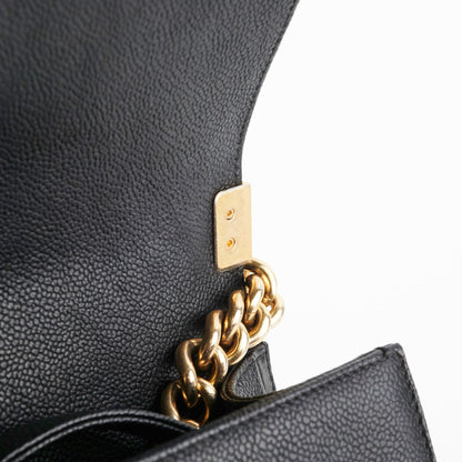 Chanel Caviar Old Medium Boy Black