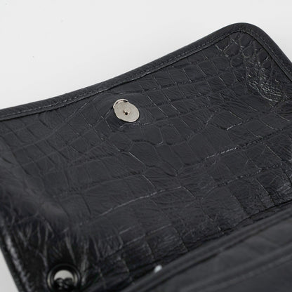 Saint Laurent Niki Baby Croc Embossed Shoulder Bag