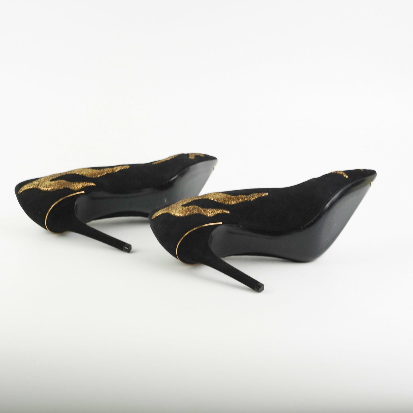 Louis Vuitton Black/Gold Heels Size 37