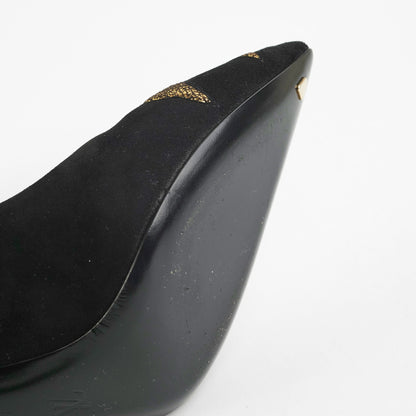 Louis Vuitton Black/Gold Heels Size 37