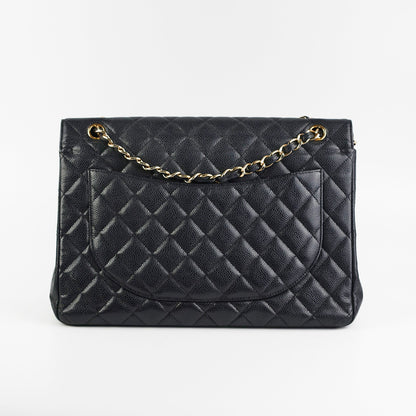 Chanel Maxi Jumbo Double Flap Black Caviar