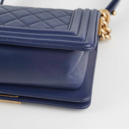 Chanel Boy Small Blue