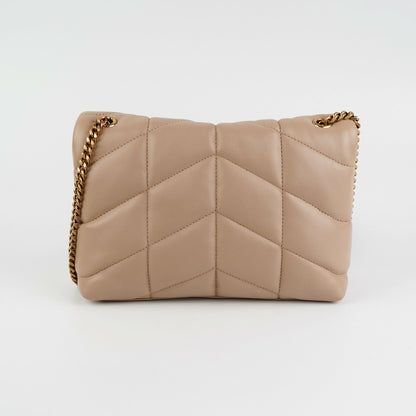 Saint Laurent Toy Puffer Beige