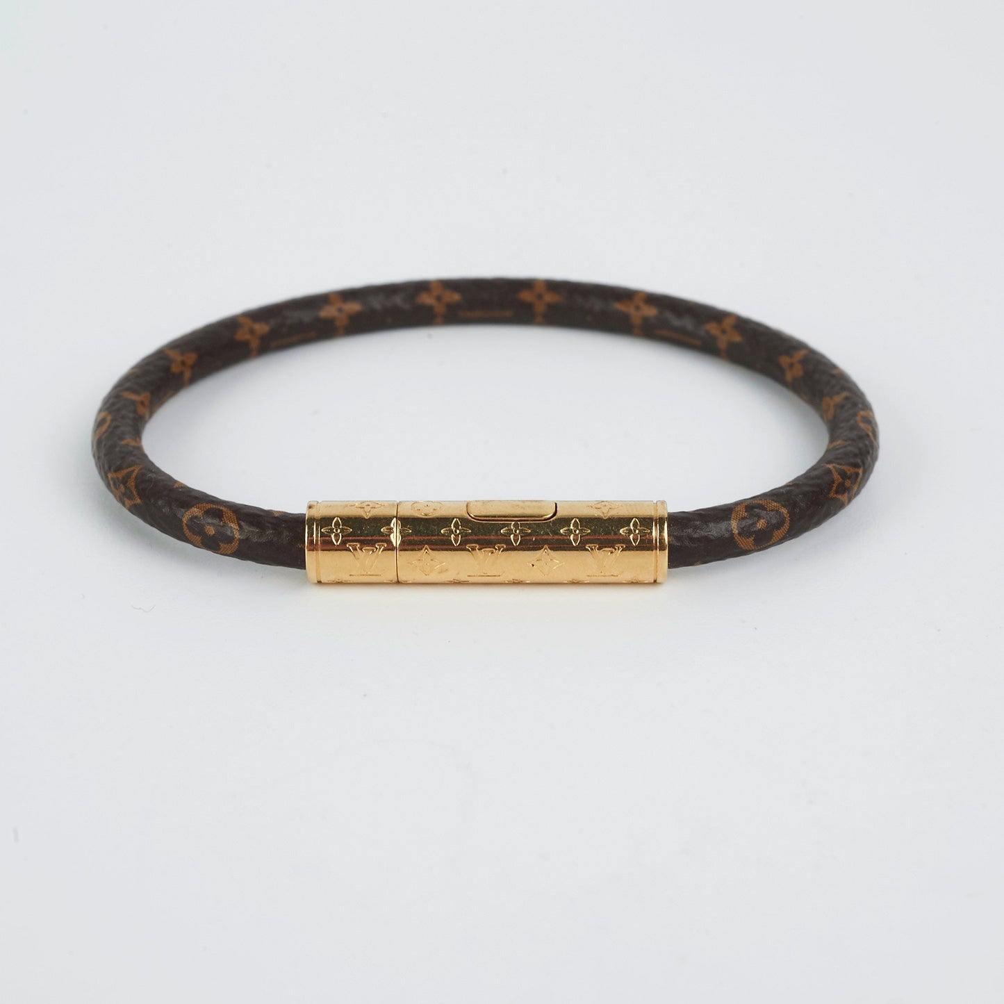 Louis Vuitton Monogram Confidential Bracelet Size 19