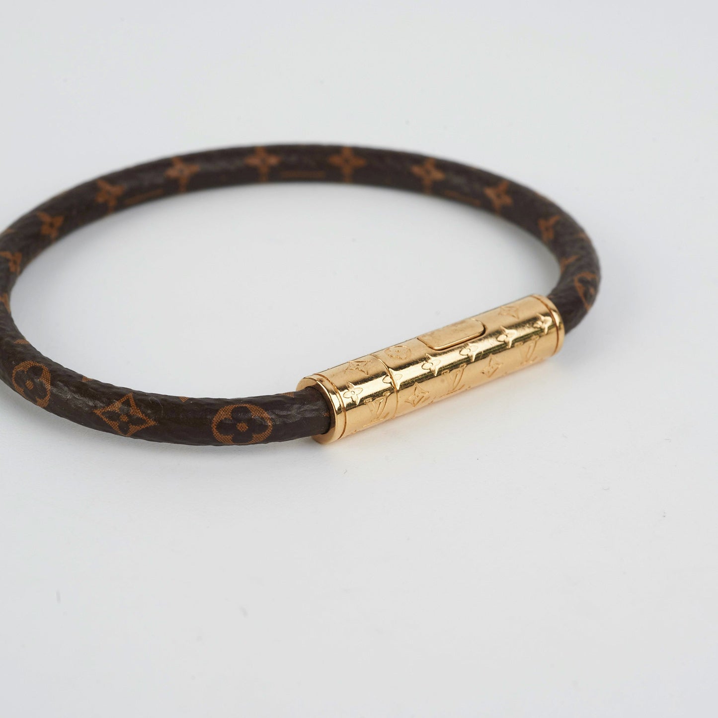 Louis Vuitton Monogram Confidential Bracelet Size 19