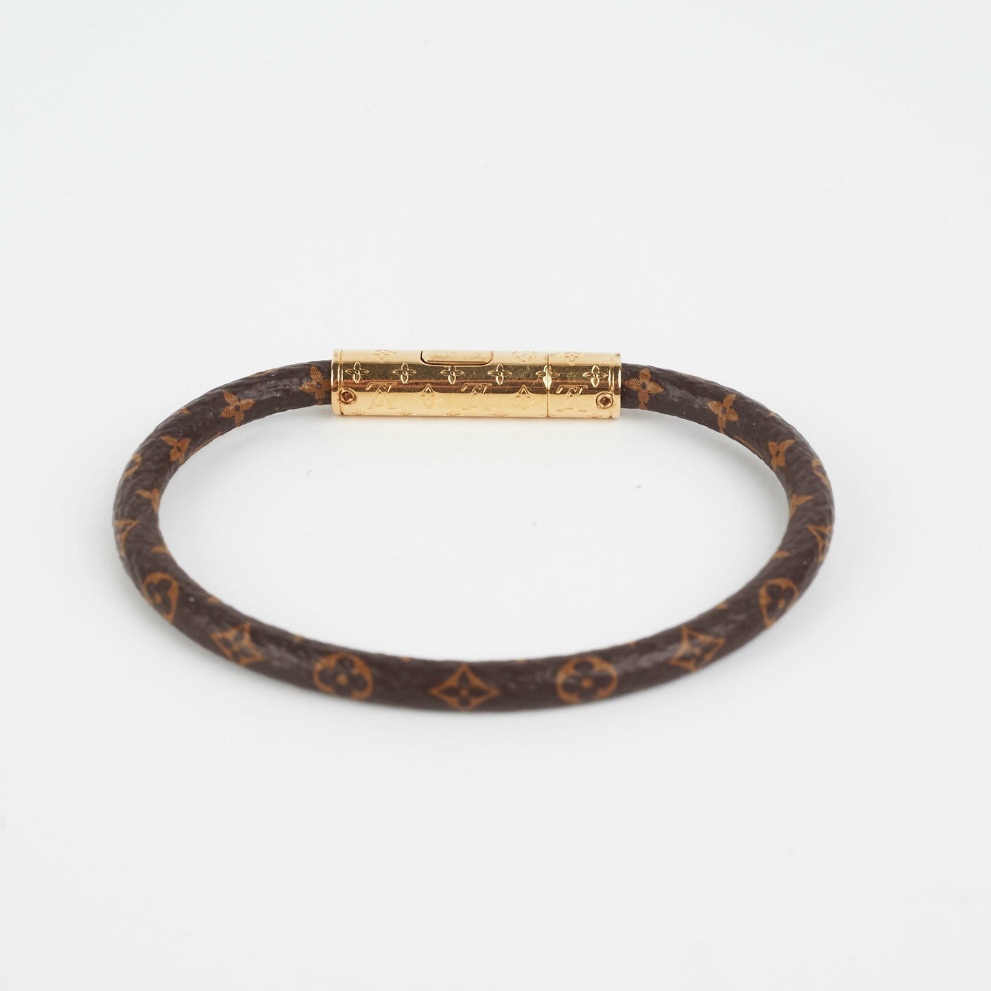 Louis Vuitton Monogram Confidential Bracelet Size 19
