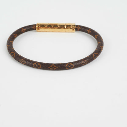 Louis Vuitton Monogram Confidential Bracelet Size 19