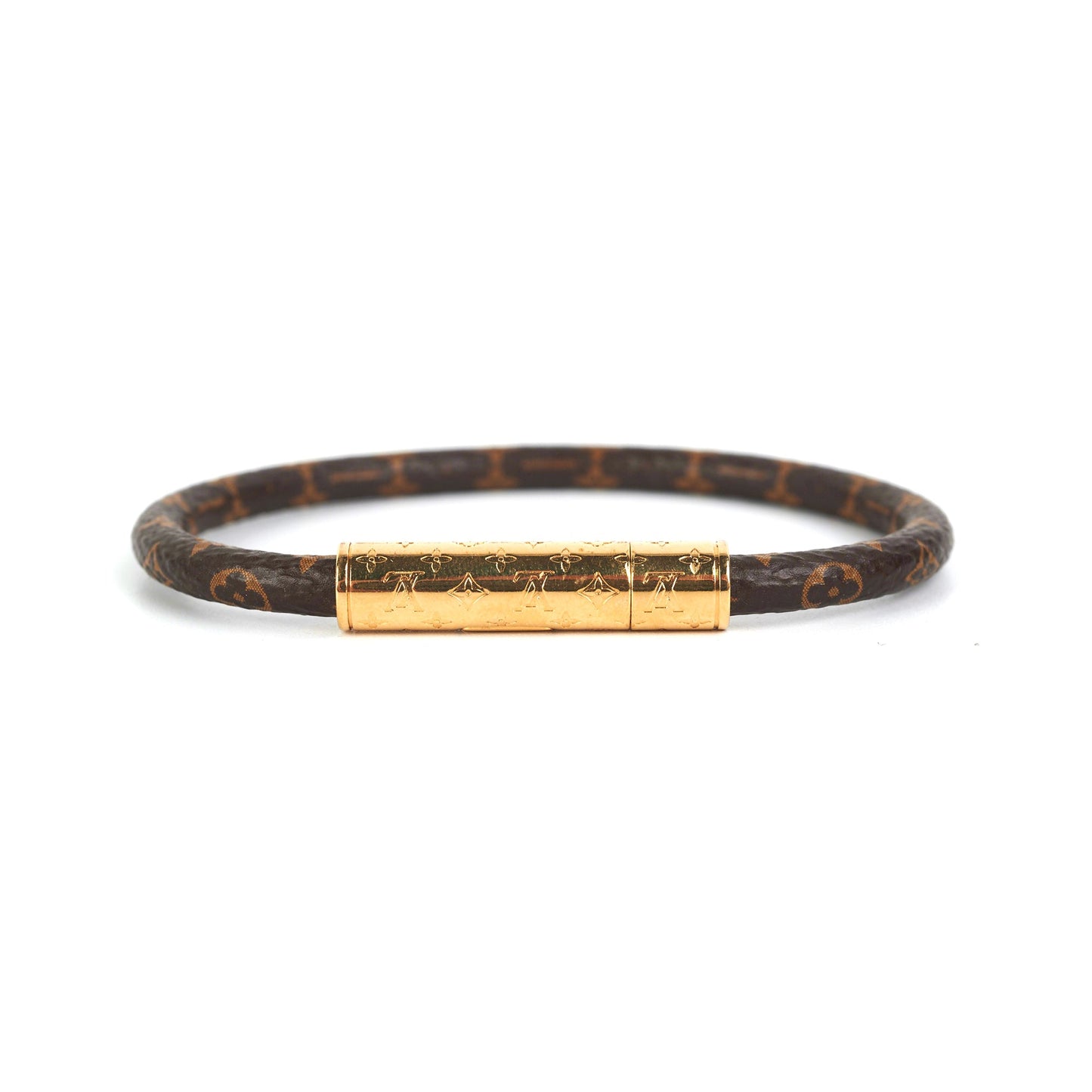 Louis Vuitton Monogram Confidential Bracelet Size 19
