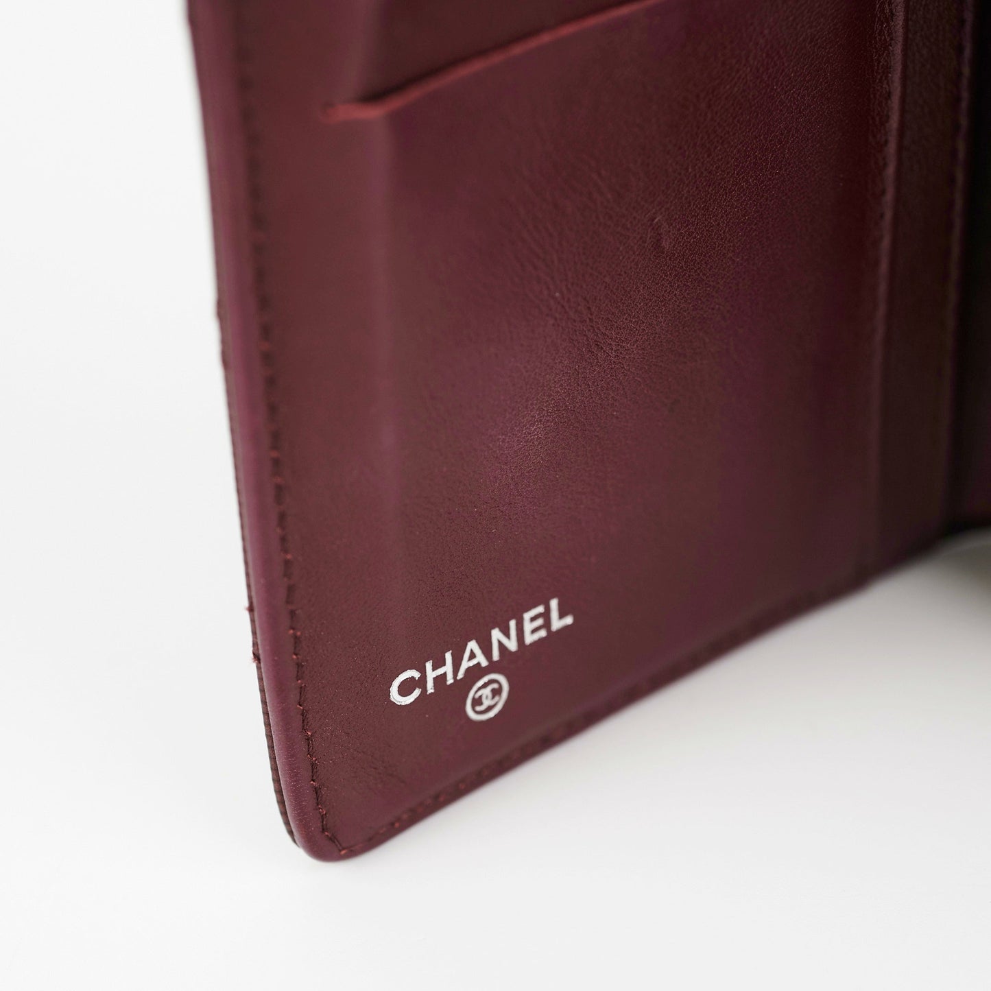Chanel Long Wallet Patent Burgundy