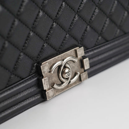 Chanel Boy Old Medium Black