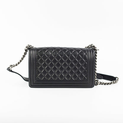 Chanel Boy Old Medium Black