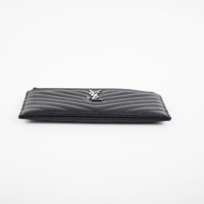 Saint Laurent Cassandre Zip Pouch Black