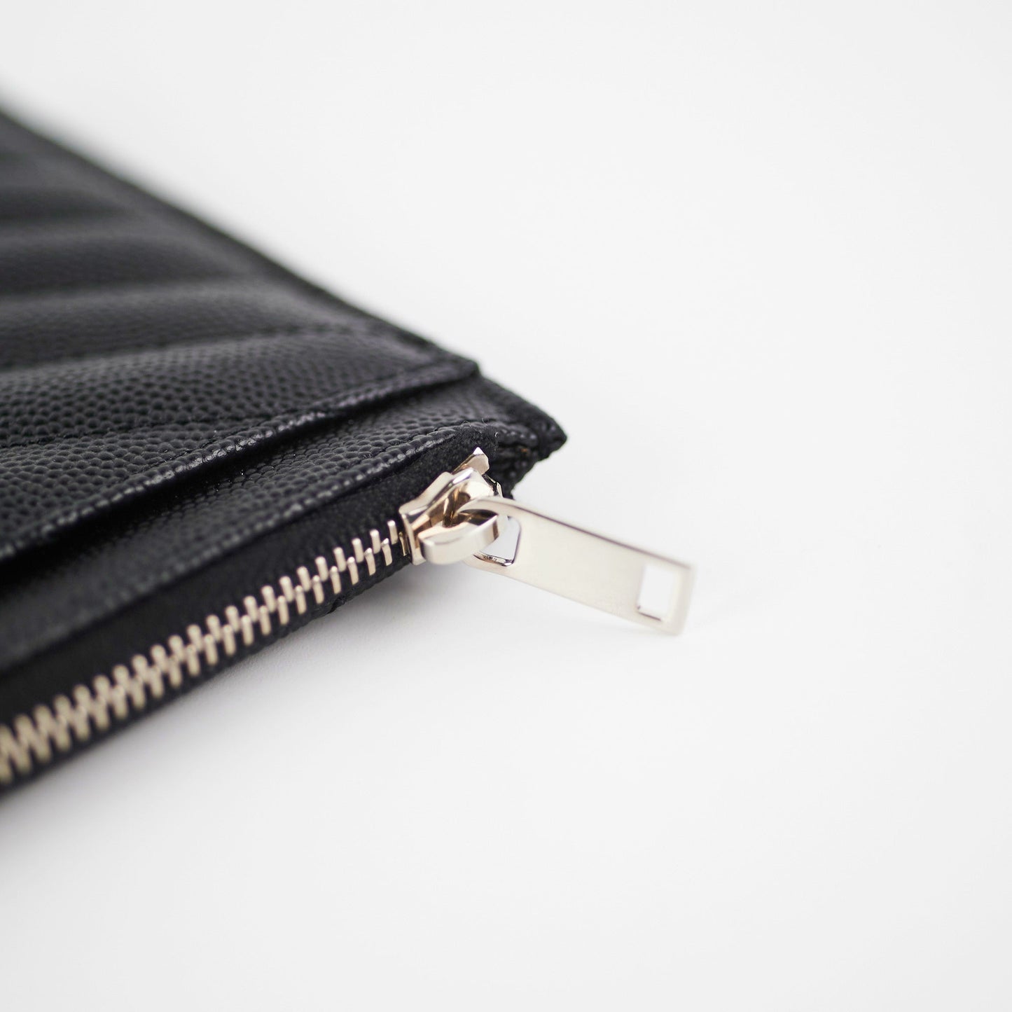 Saint Laurent Cassandre Zip Pouch Black