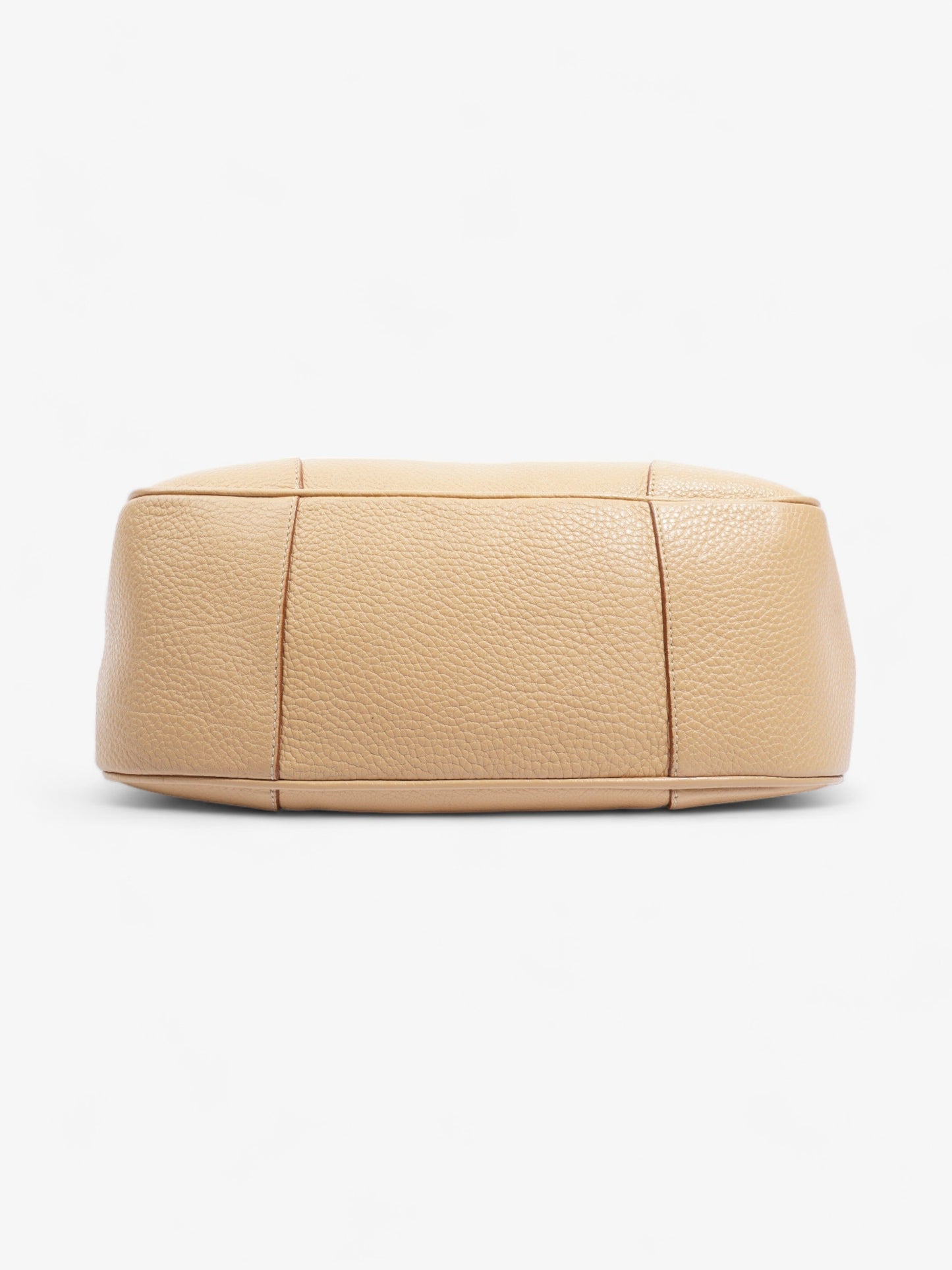 Prada Buckle Flap Beige Leather