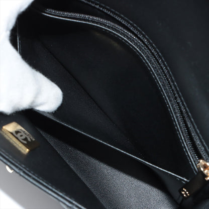 Chanel Mini Rectangular Lambskin Black Crossbody Bag (microchipped)