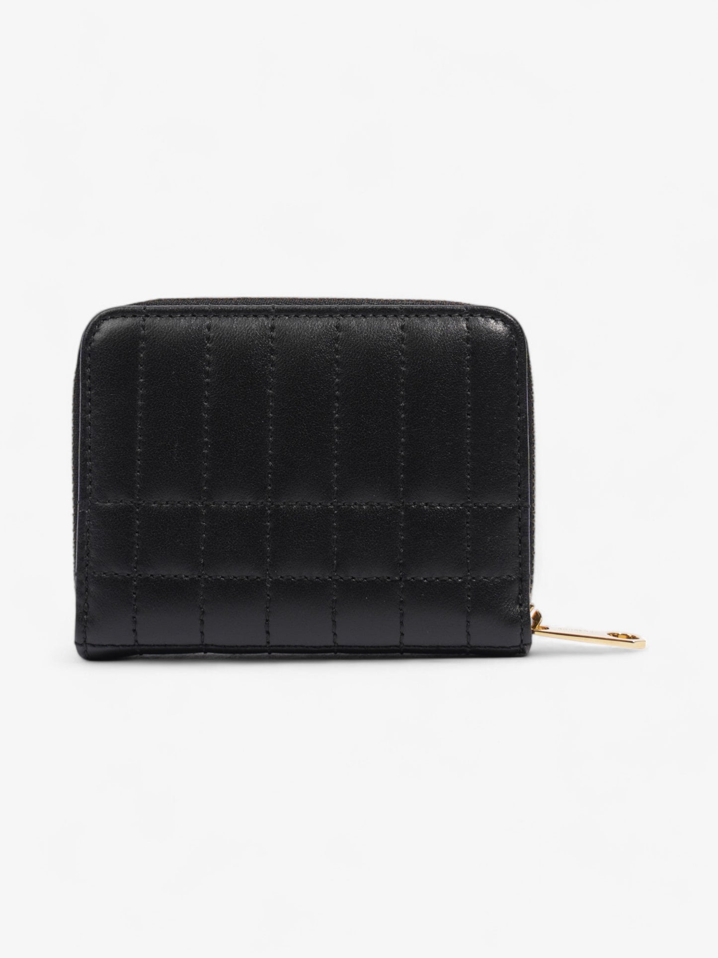 Burberry Lola Zip Wallet Black / Gold Lambskin Leather Mini