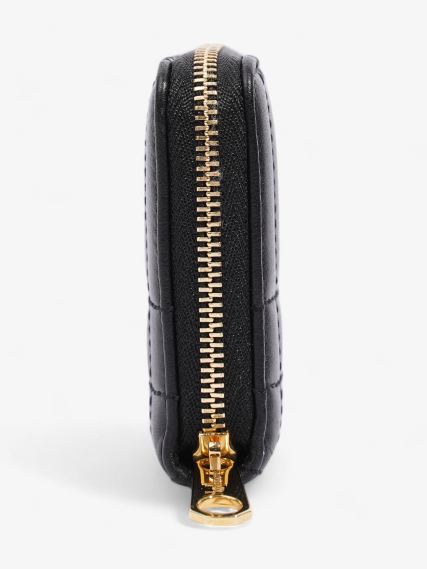 Burberry Lola Zip Wallet Black / Gold Lambskin Leather Mini