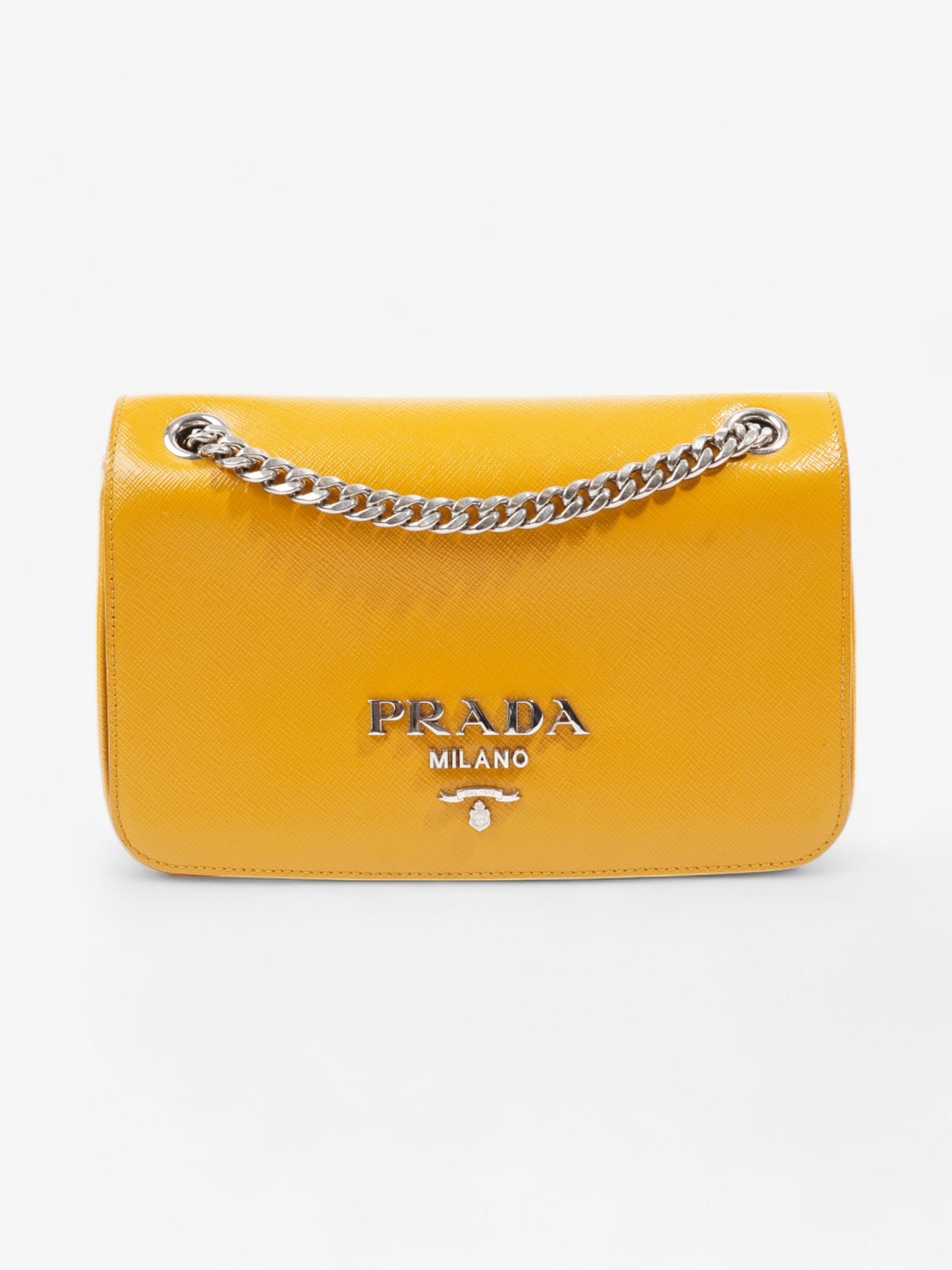Prada Crossbody Bag Mustard Saffiano Leather Mini