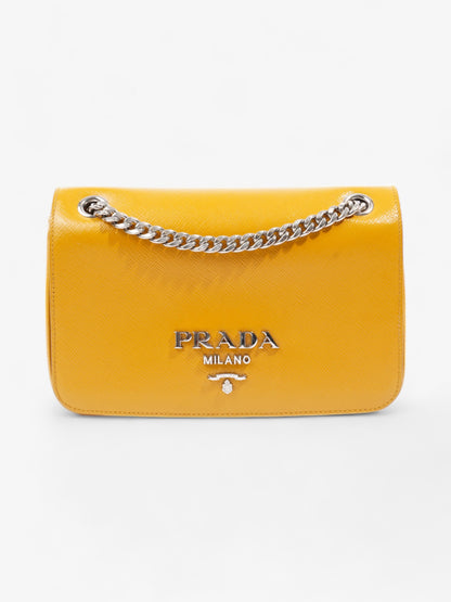 Prada Crossbody Bag Mustard Saffiano Leather Mini