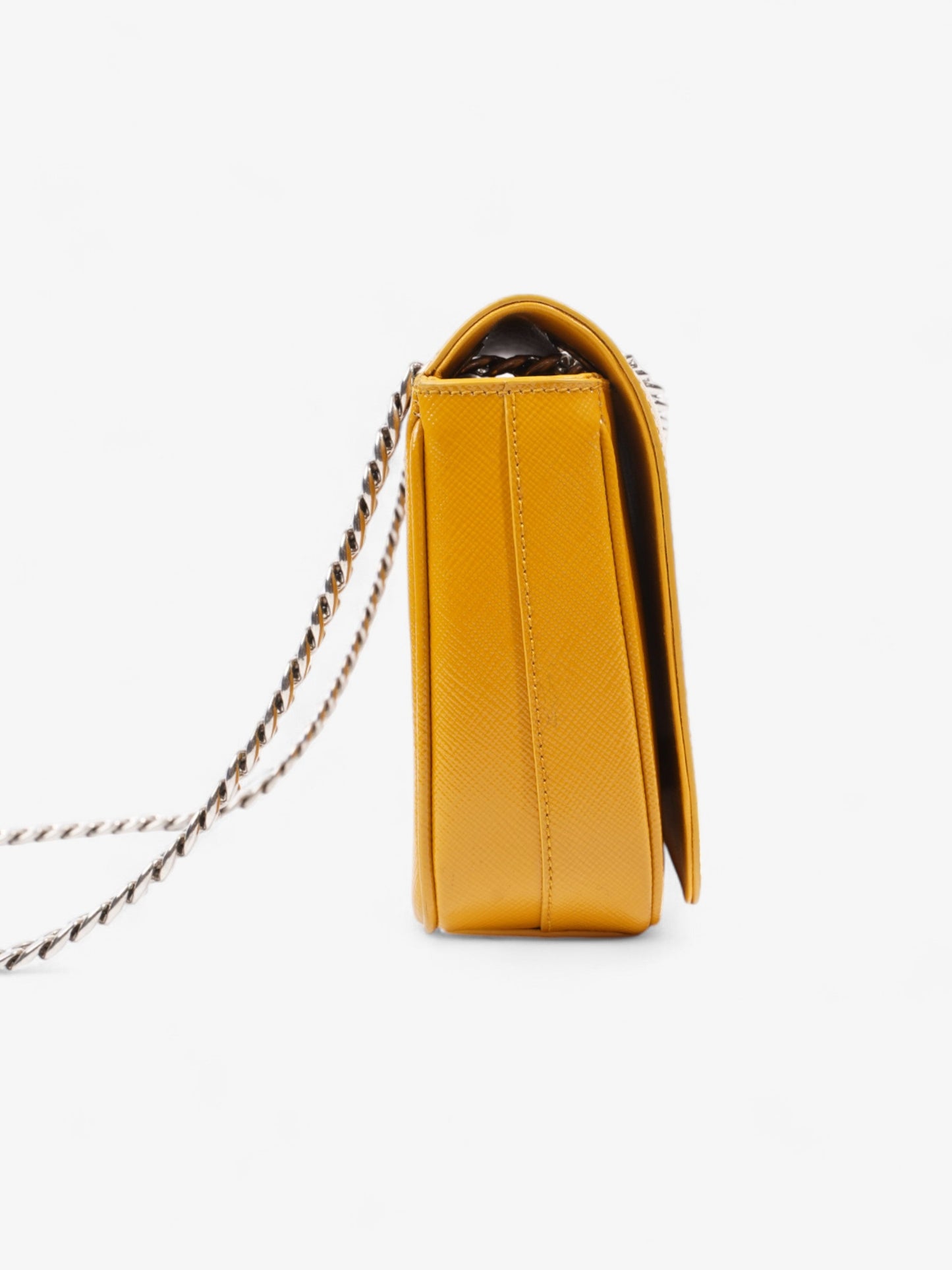 Prada Crossbody Bag Mustard Saffiano Leather Mini
