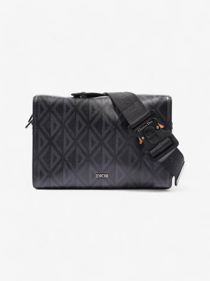 Christian Dior Lingot CD Diamond Bag Black / Navy Blue Canvas