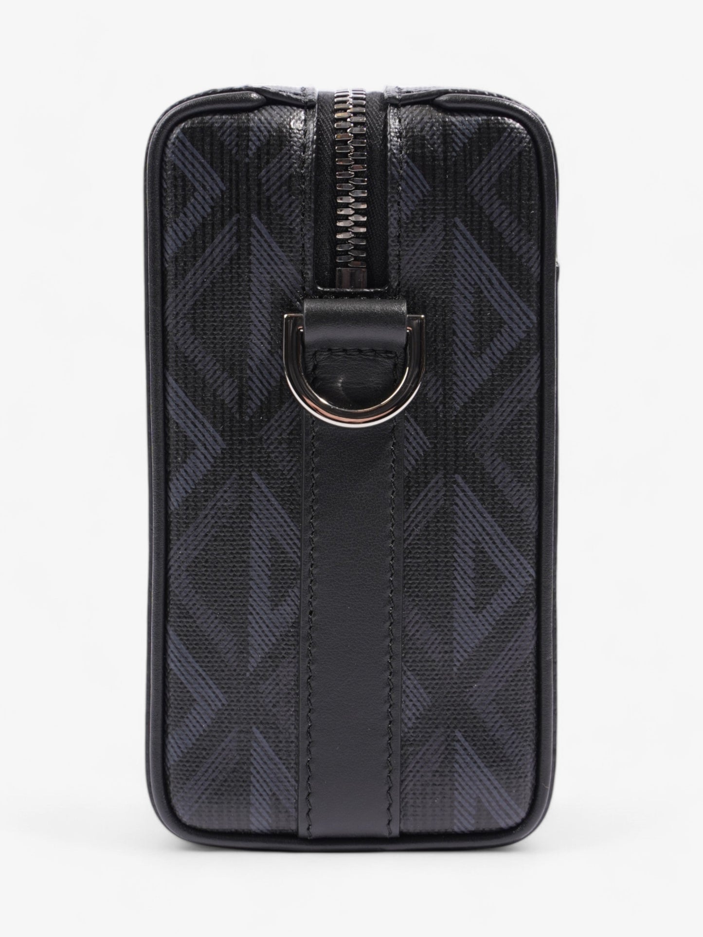 Christian Dior Lingot CD Diamond Bag Black / Navy Blue Canvas