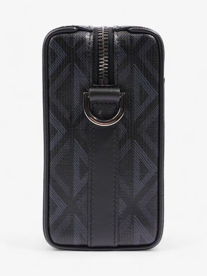 Christian Dior Lingot CD Diamond Bag Black / Navy Blue Canvas