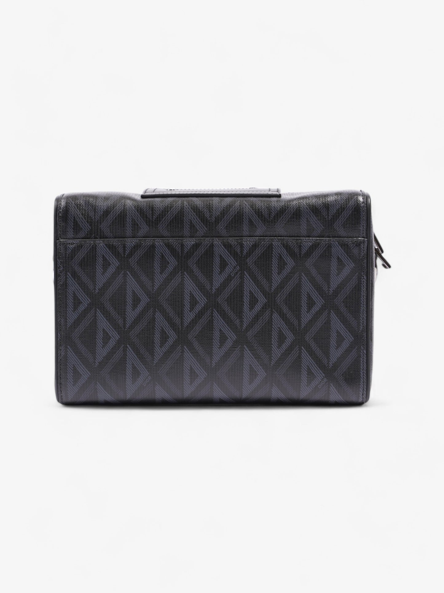 Christian Dior Lingot CD Diamond Bag Black / Navy Blue Canvas