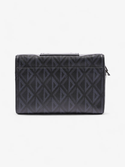 Christian Dior Lingot CD Diamond Bag Black / Navy Blue Canvas