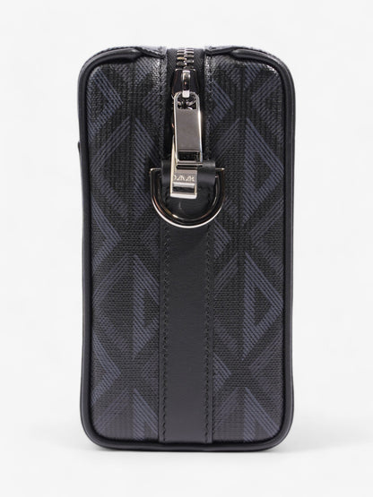 Christian Dior Lingot CD Diamond Bag Black / Navy Blue Canvas