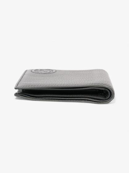 Gucci Soho Bifold Wallet with Interlocking G Grey Leather