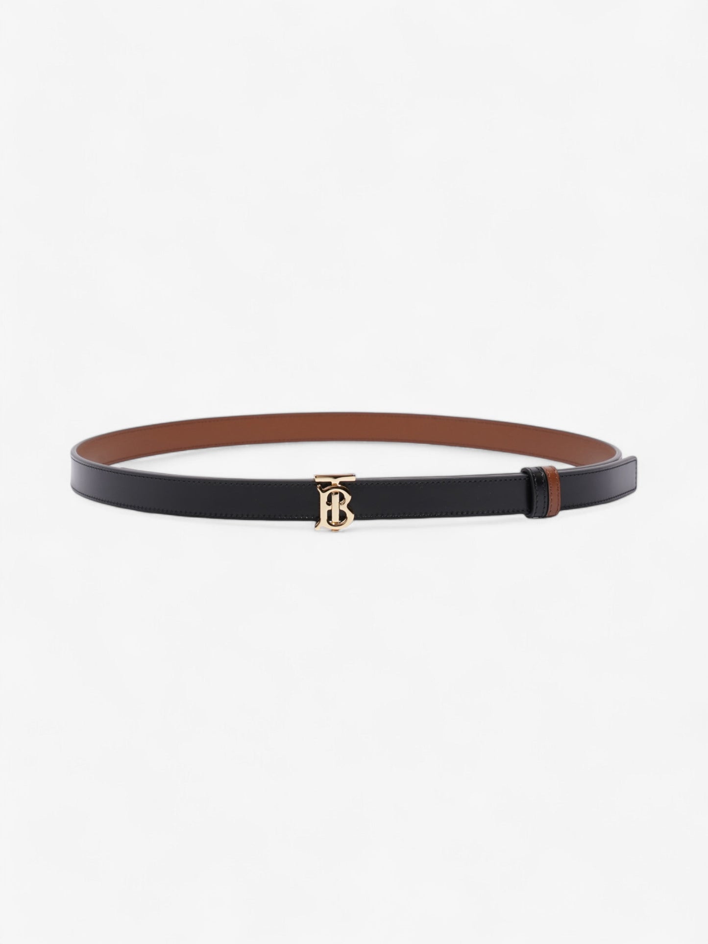 Burberry TB Reversible Belt Black / Brown Leather Medium - 123cm