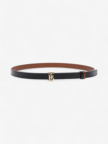 Burberry TB Reversible Belt Black / Brown Leather Medium - 123cm