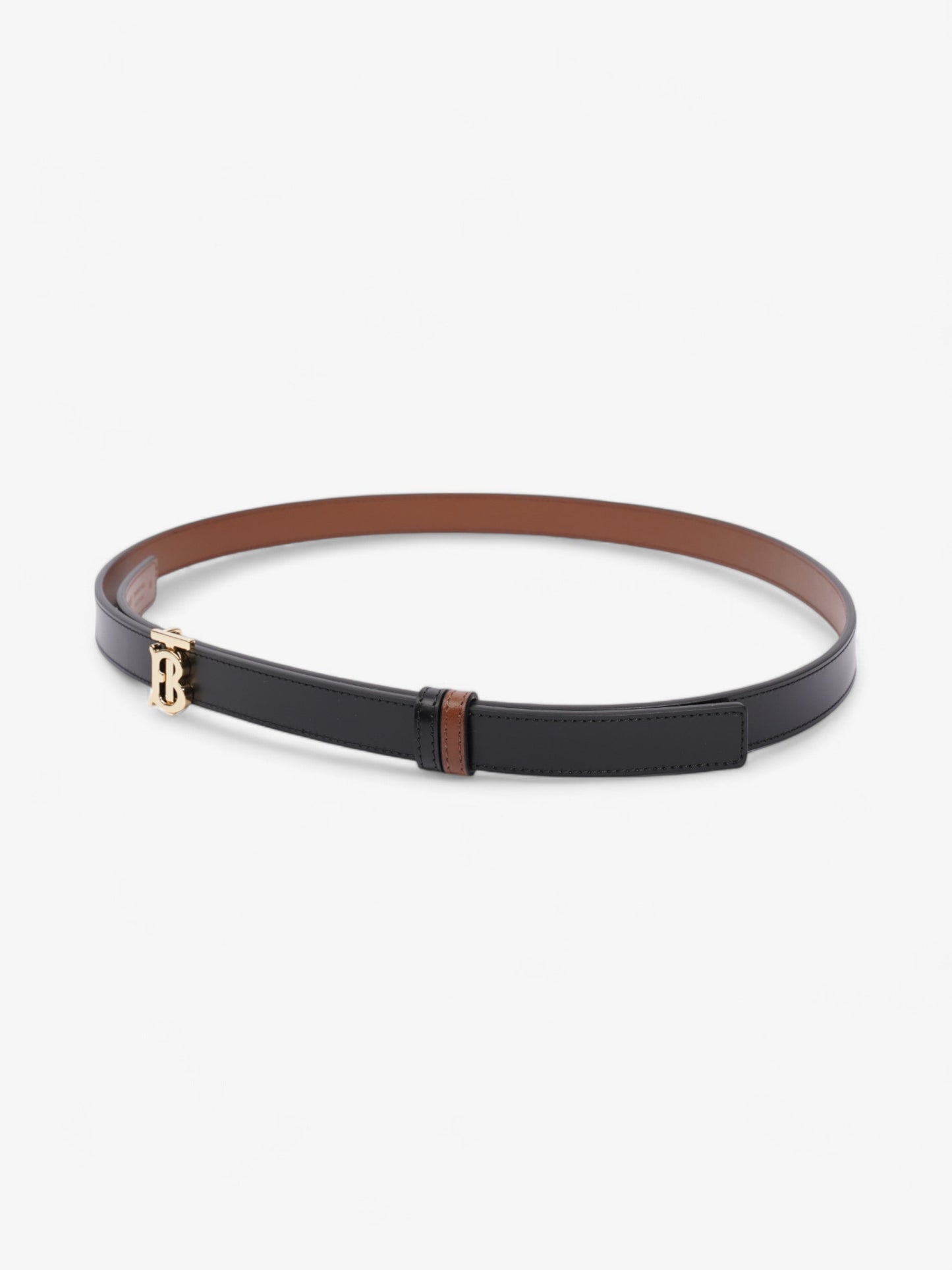 Burberry TB Reversible Belt Black / Brown Leather Medium - 123cm