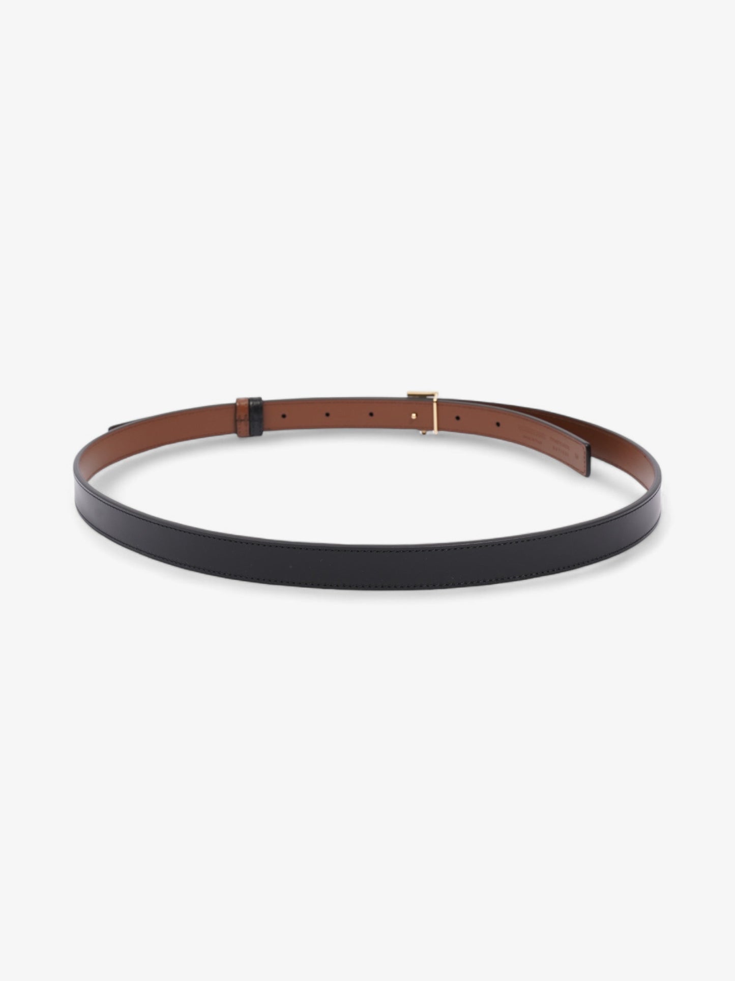 Burberry TB Reversible Belt Black / Brown Leather Medium - 123cm