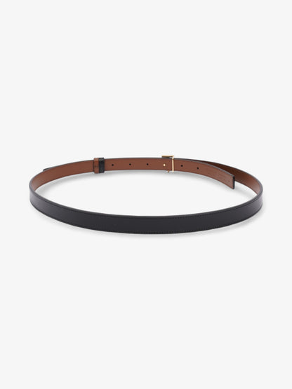 Burberry TB Reversible Belt Black / Brown Leather Medium - 123cm